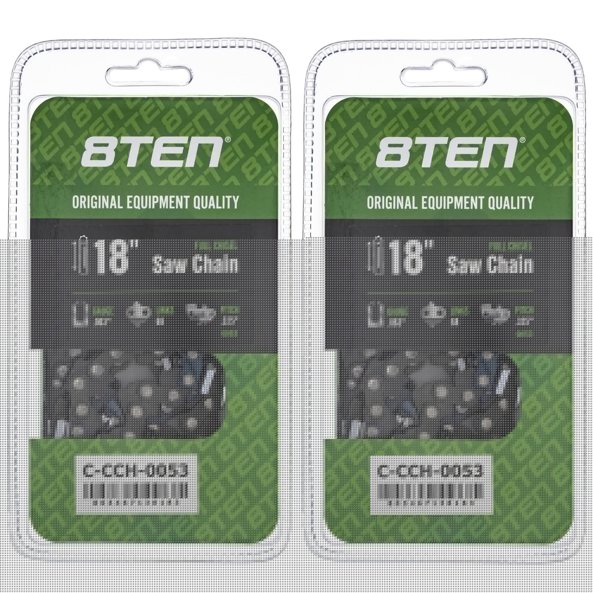Chainsaw Chain 18 Inch .063 .325 68DL 2-Pack for zOTHER Stens Oregon MS 25 070 025 8TEN 810-CCC2275H
