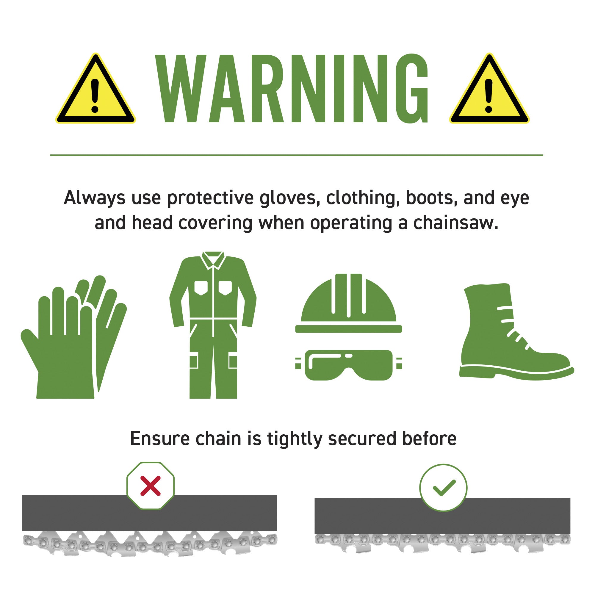 Chainsaw Bar & Chain Set 36 Inch For