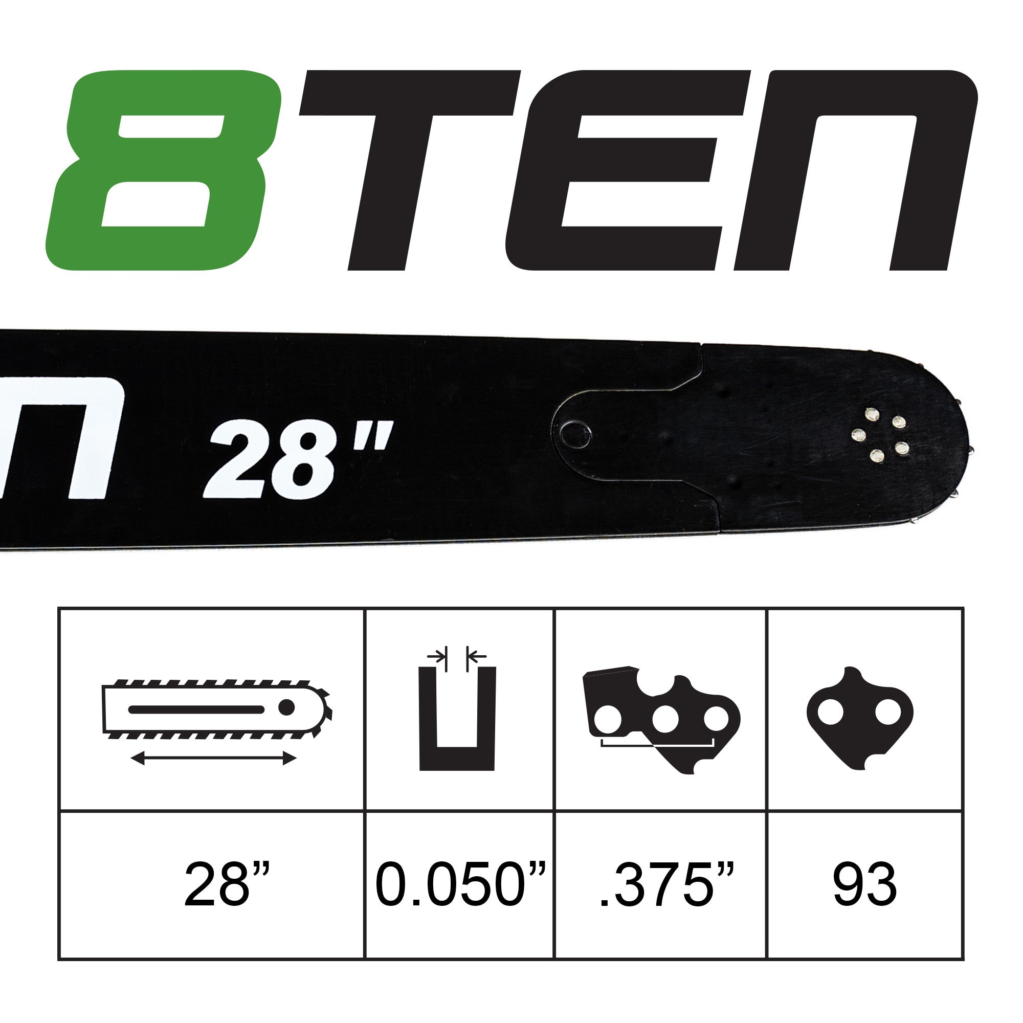 Chainsaw Bar & Chain Set 28 Inch For Echo