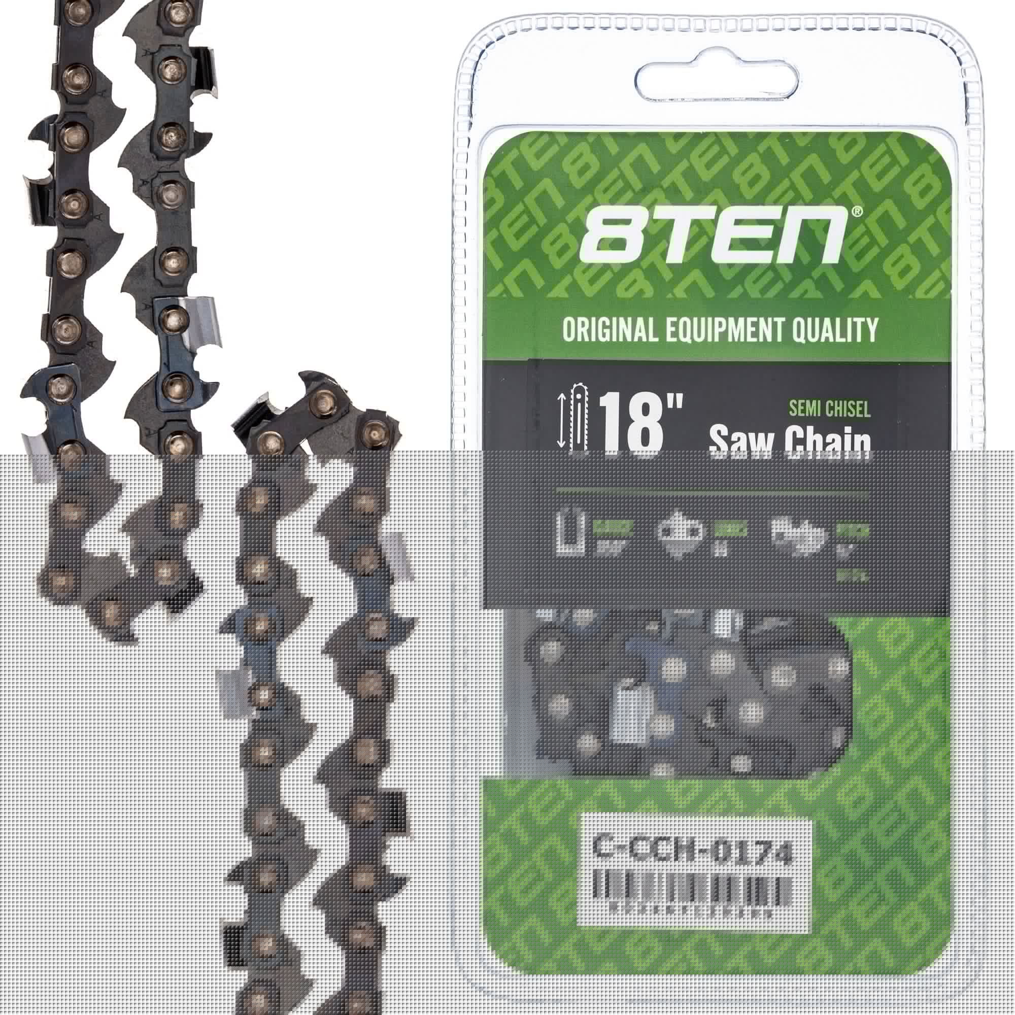 8TEN MK1010406 Guide Bar & Chain for CS-680 CS-620PW CS-620P