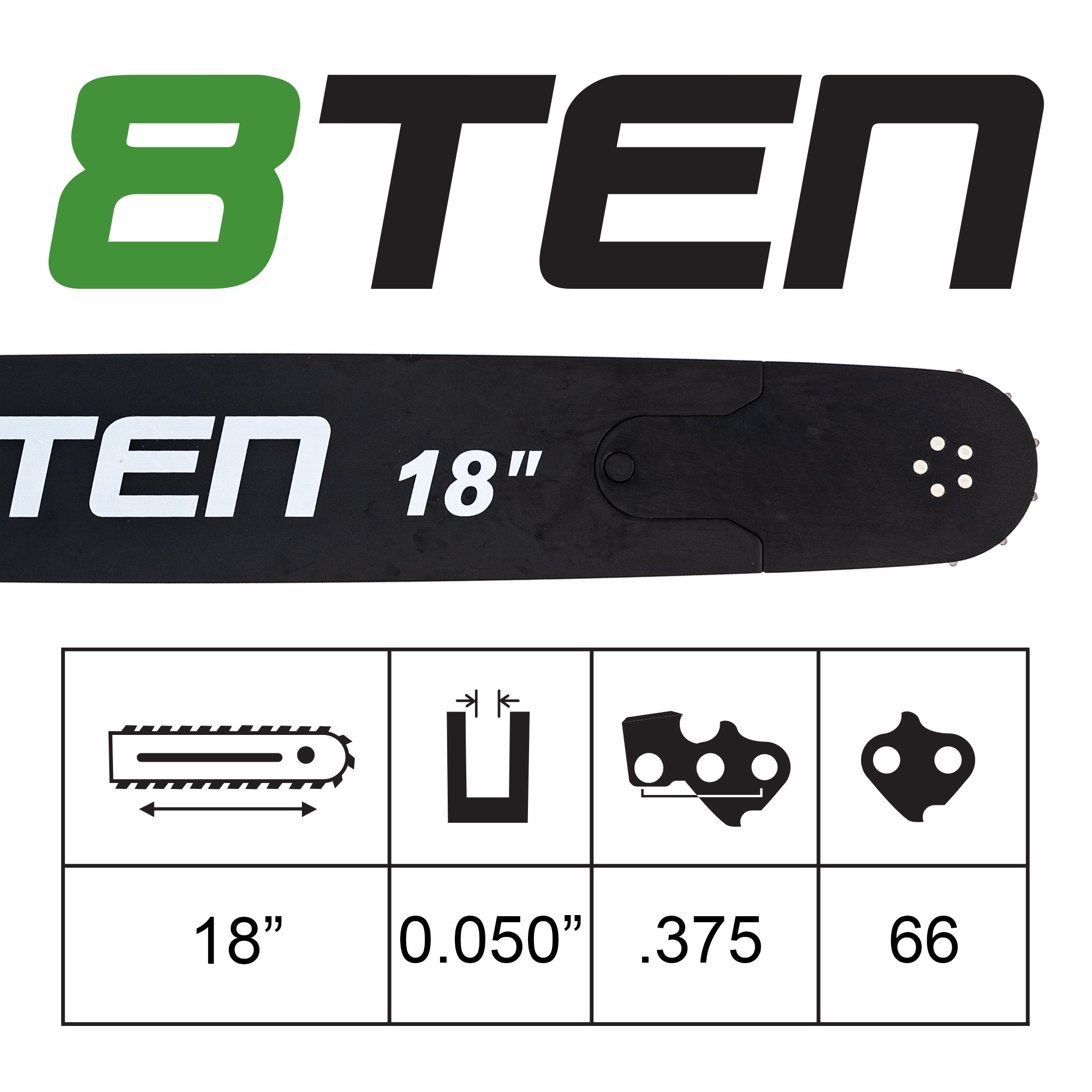 Chainsaw Bar & Chain Set 18 Inch For Husqvarna Echo