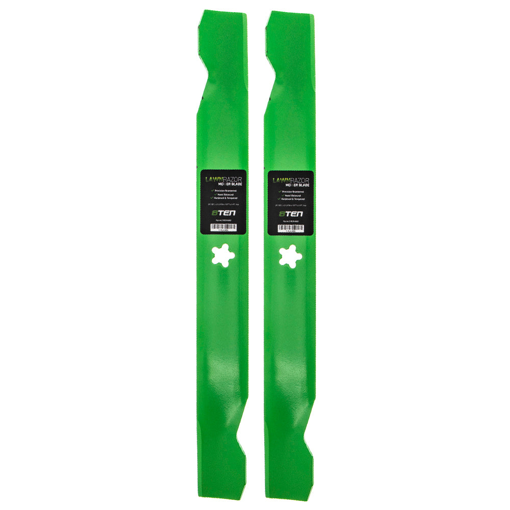 LawnRAZOR LawnRAZOR Notched High Lift Blade 2-Pack for zOTHER Oregon Murray MTD Cub Cadet 8TEN 810-CBL2224D