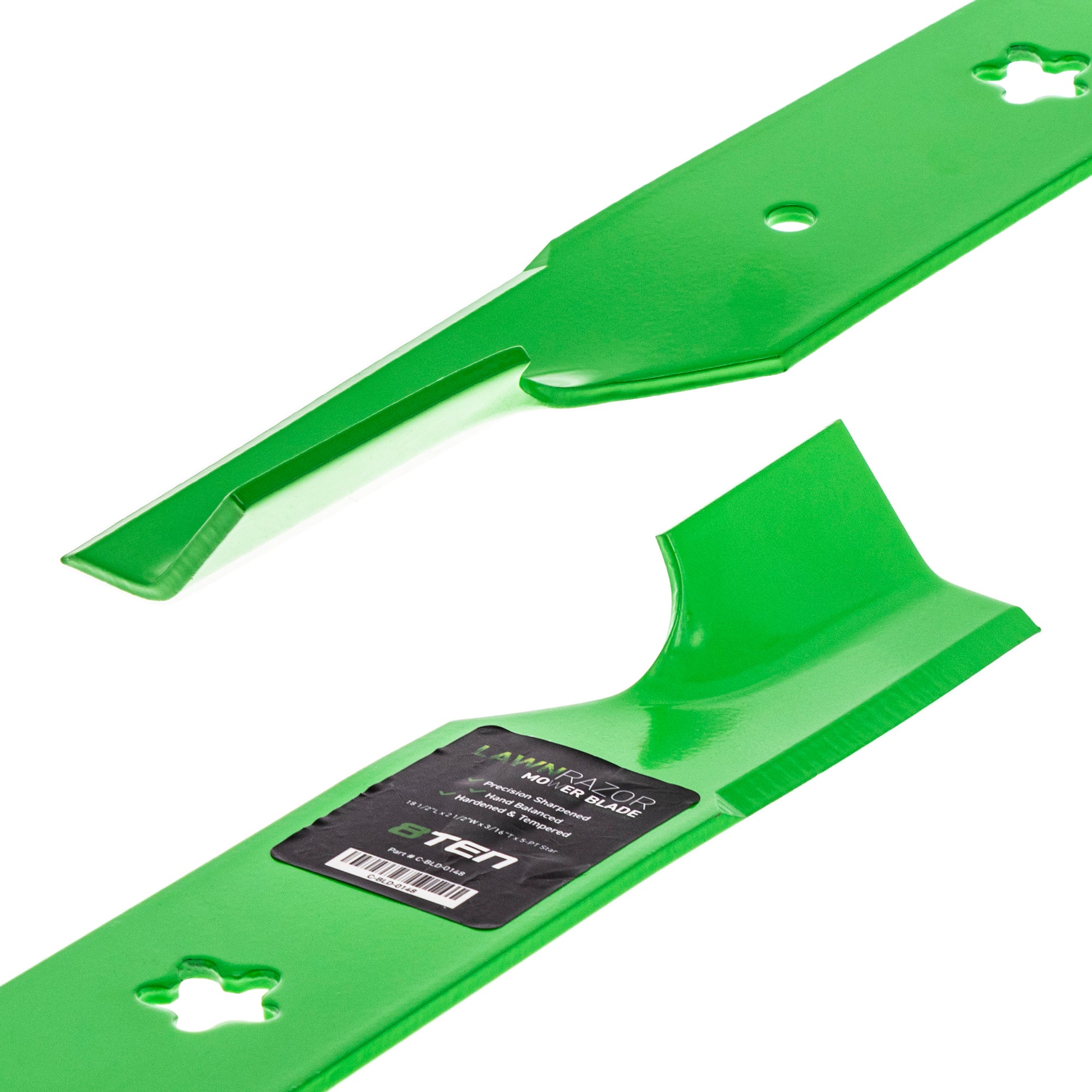 LawnRAZOR Notched High Lift Blade For Husqvarna Poulan Pro Statesman 187256 187254 532187256 | 3-PACK