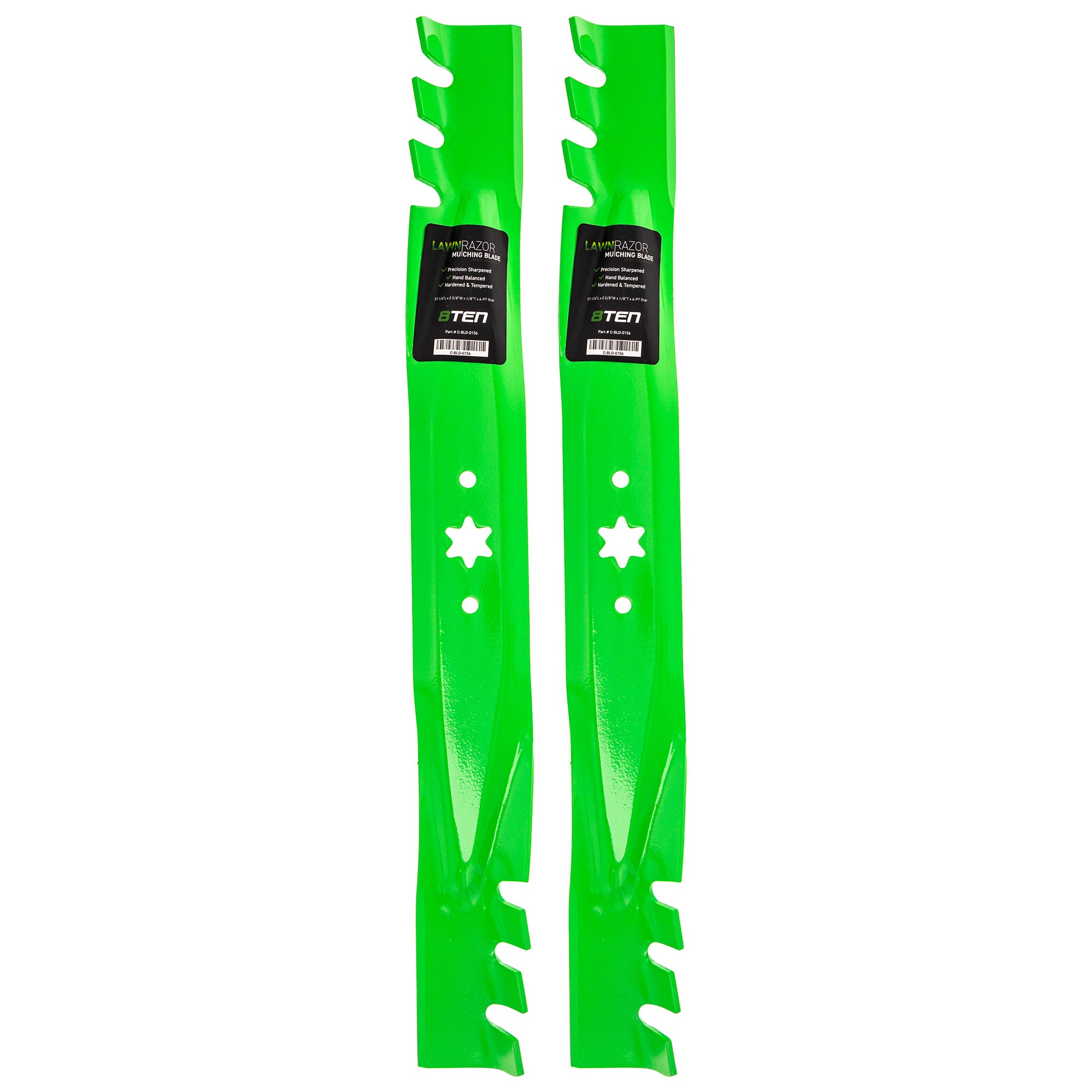 LawnRAZOR LawnRAZOR Toothed Blade 2-Pack for Murray MTD Cub Cadet Troy-Bilt T604G RZT-50 8TEN 810-CBL2378D