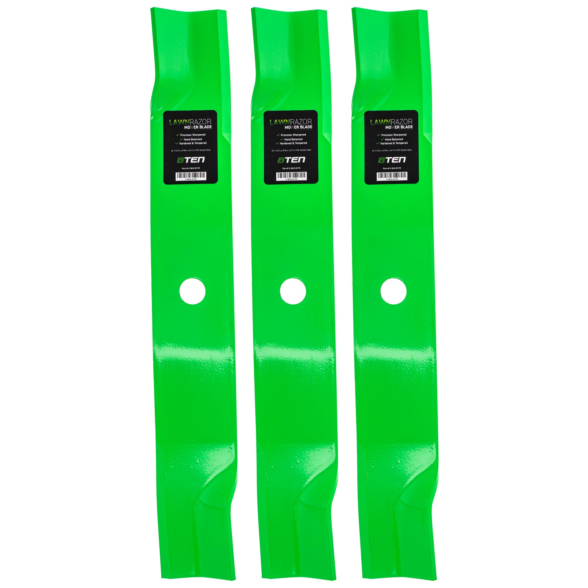 LawnRAZOR LawnRAZOR High Lift Blade 3-Pack for Stens Oregon MTD Cub Cadet Troy-Bilt John 8TEN 810-CBL2394D