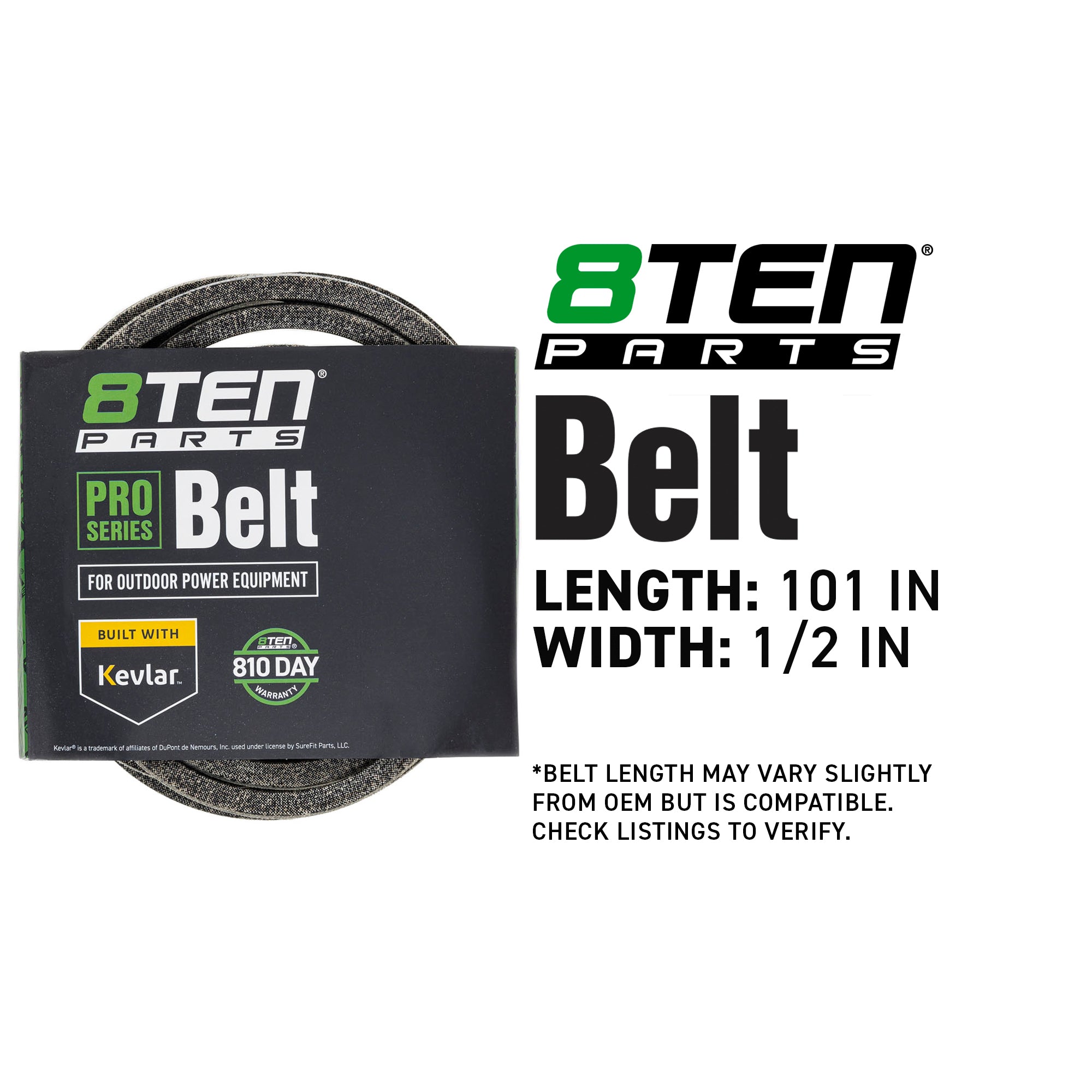 8TEN 810-CBL2823T Belt with Kevlar® for YTH2242 SO20H42YT Pro