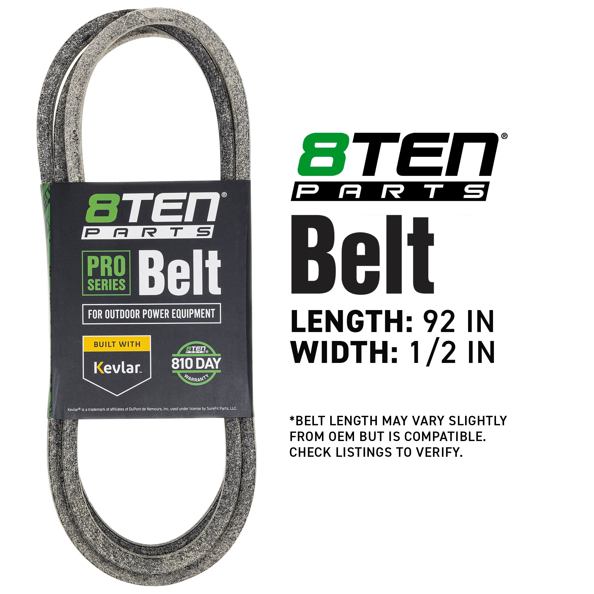 8TEN 810-CBL2826T Belt with Kevlar® for YT2448F YT2348F YT2246