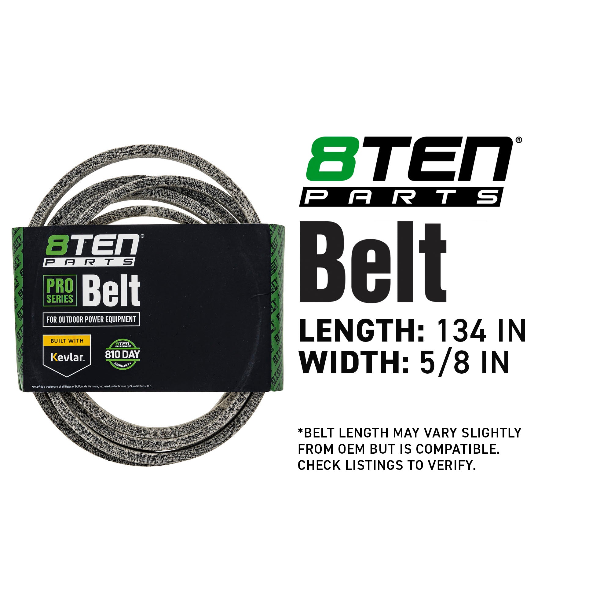 8TEN 810-CBL2841T Belt with Kevlar® for TB2450 TB2350 T260 Super