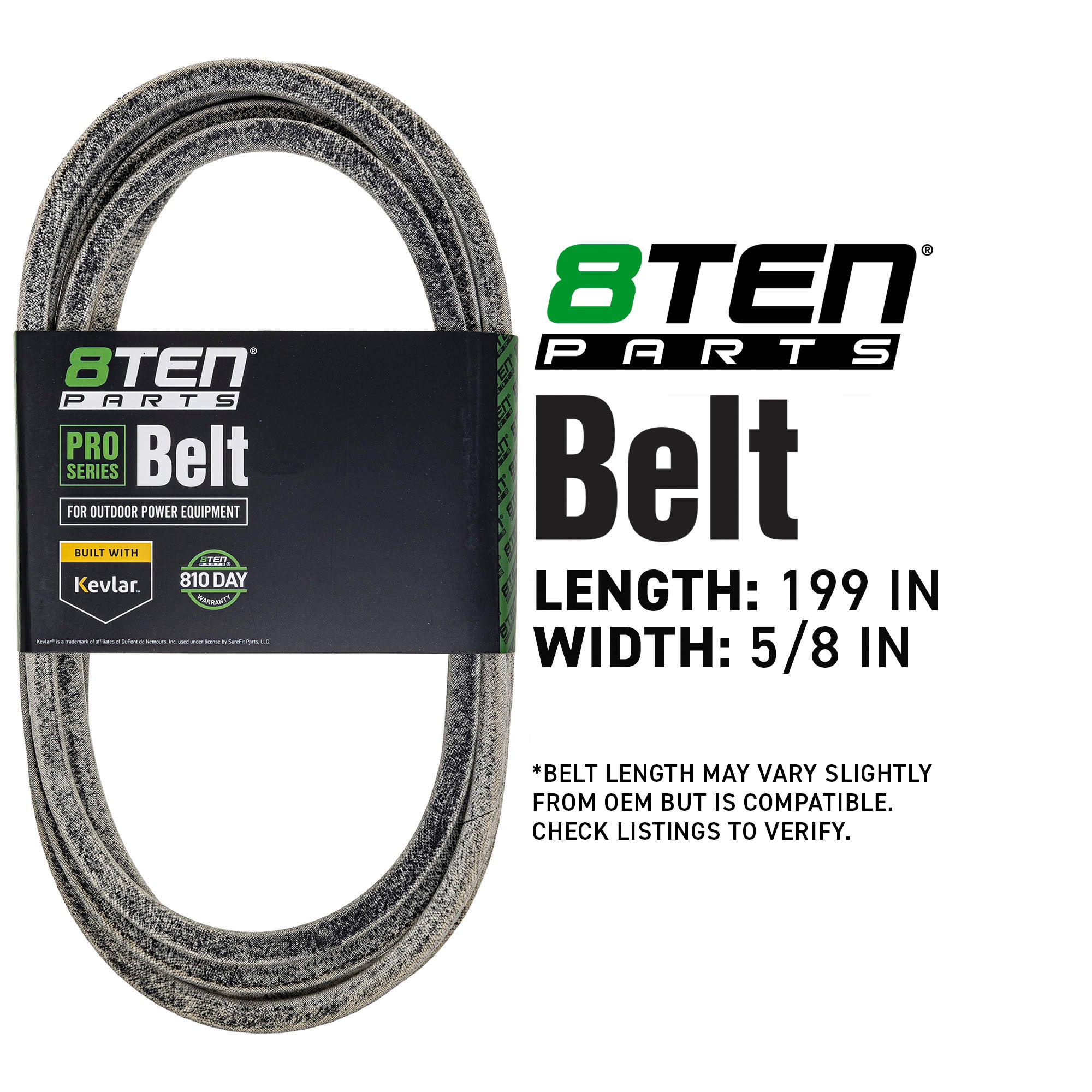 8TEN 810-CBL2854T Belt with Kevlar® for Z-Master Next Lazer