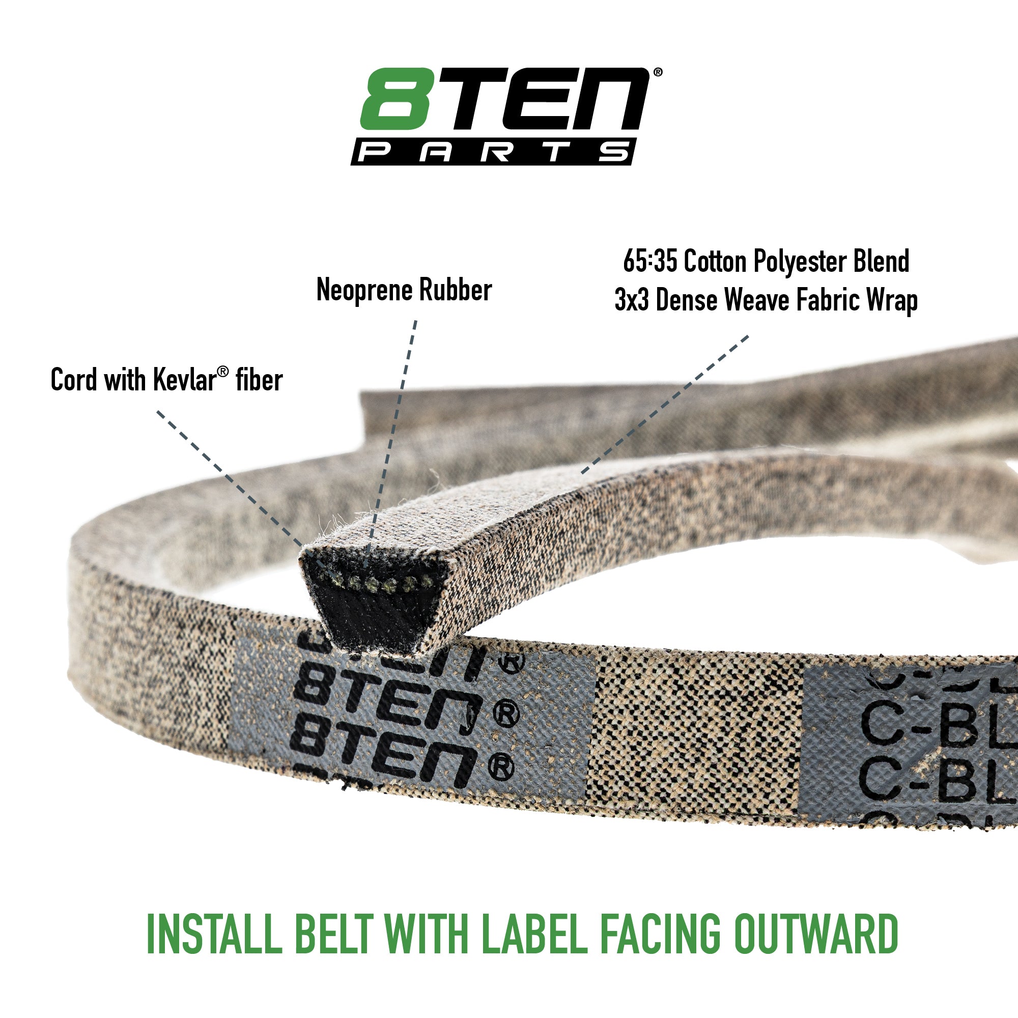 Belt with Kevlar® For Exmark Toro 109-8073 135-5774 116-1985 135-5774-SL 109-8073-SL