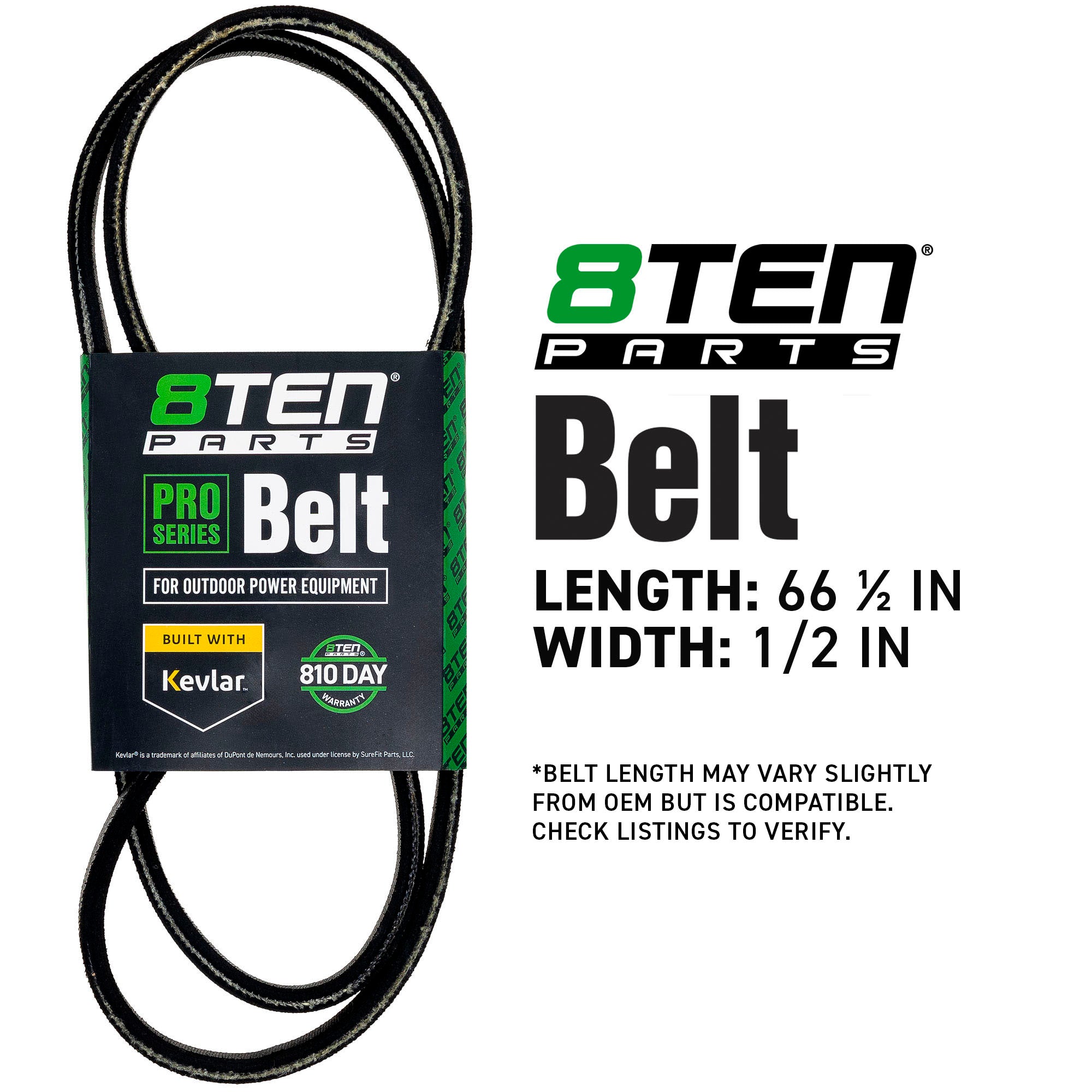 8TEN 810-CBL2925T Belt with Kevlar® for