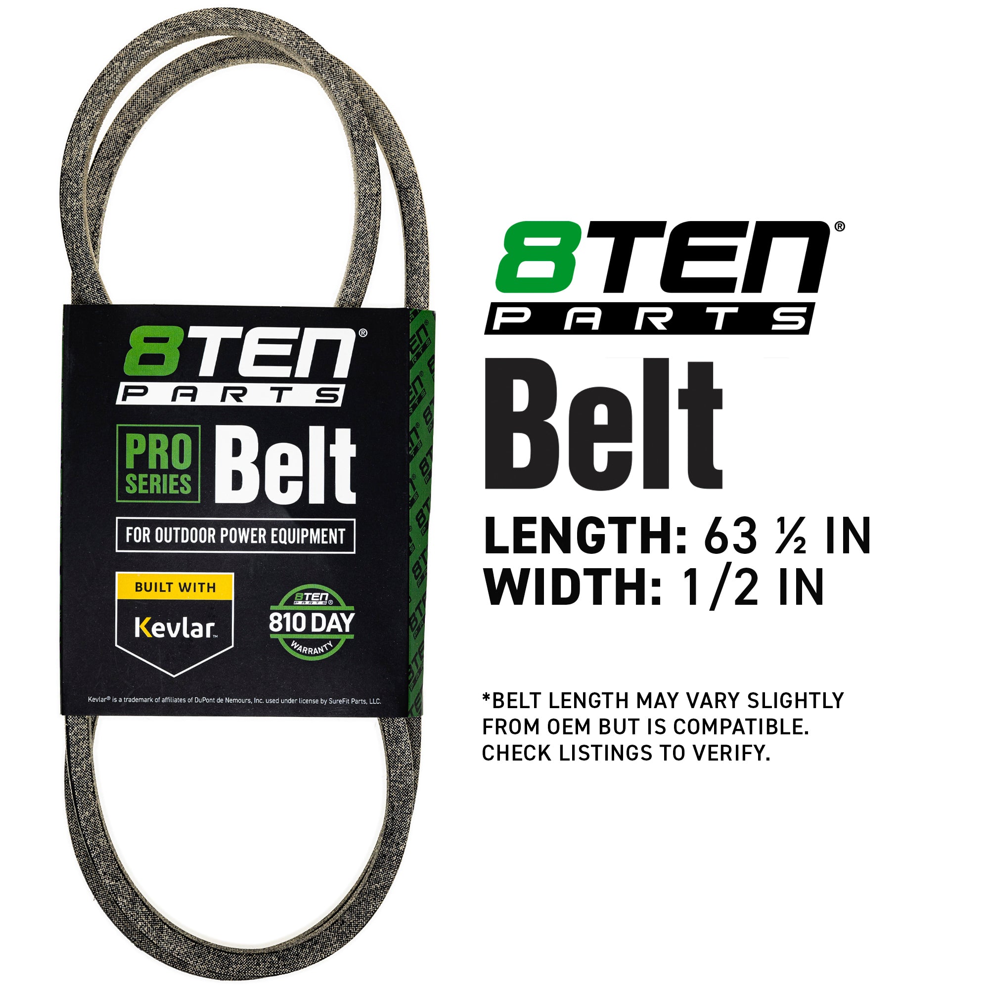 8TEN 810-CBL2031T Belt with Kevlar® for Super SRM626 RM928E RM830E