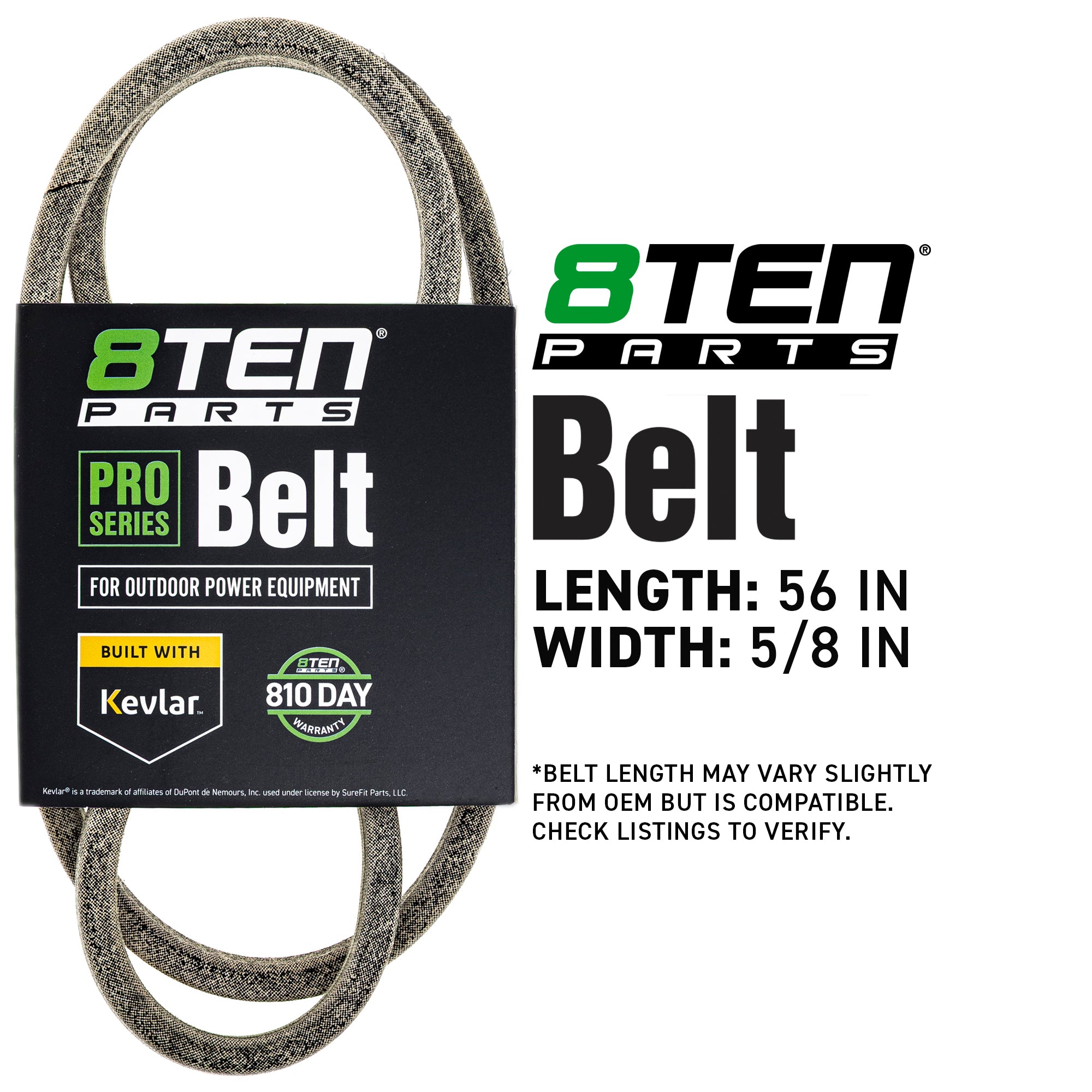 8TEN 810-CBL2160T Belt with Kevlar® for YRT9C YRT55D WAR500A SOR550A