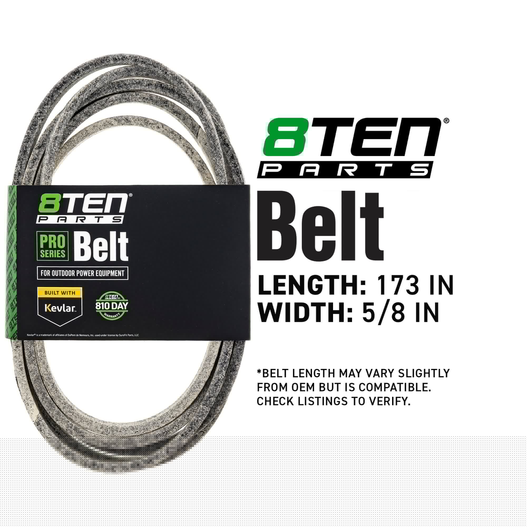 8TEN 810-CBL2102T Belt with Kevlar® for IS500Z Deere 1000Z