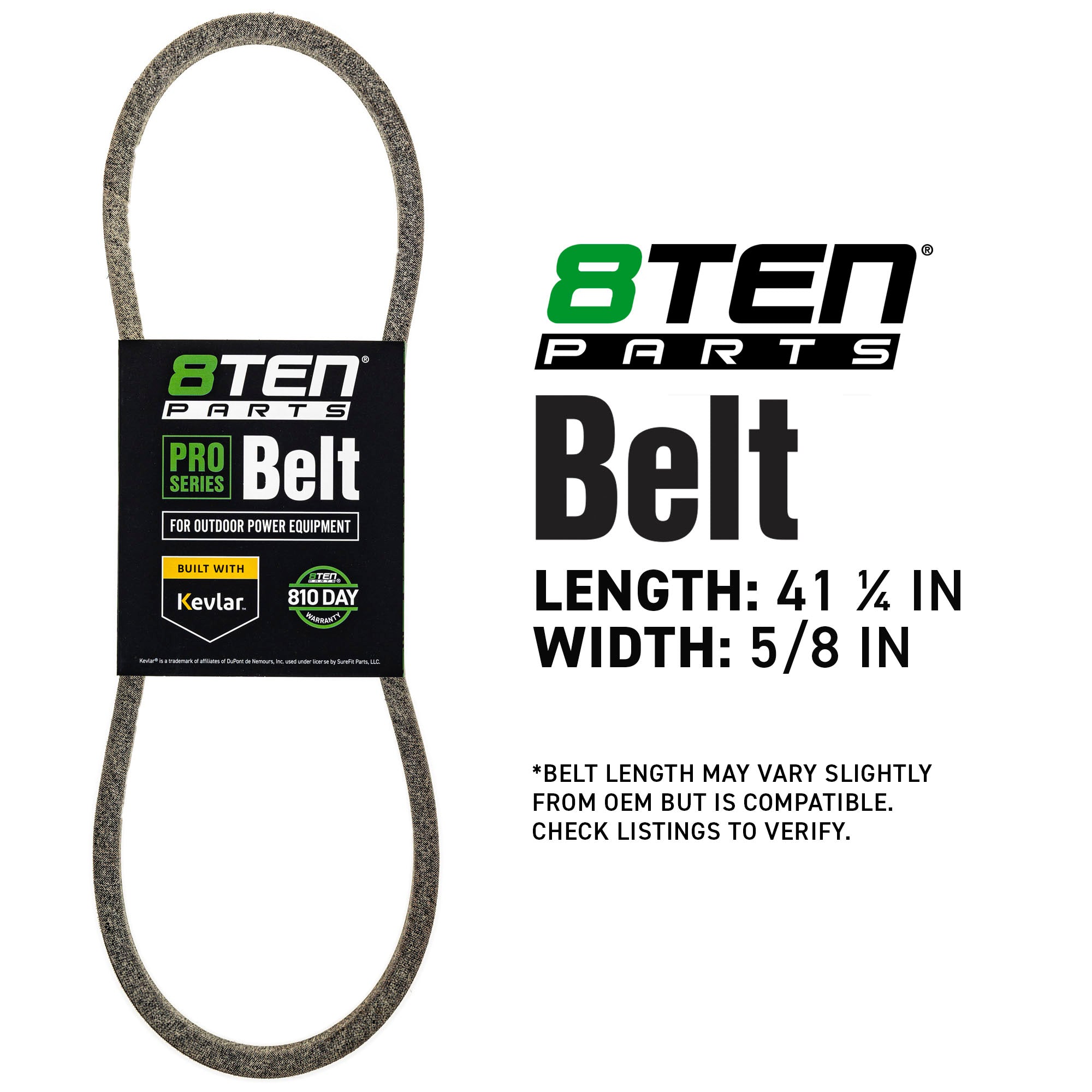8TEN 810-CBL3234T Belt with Kevlar® for
