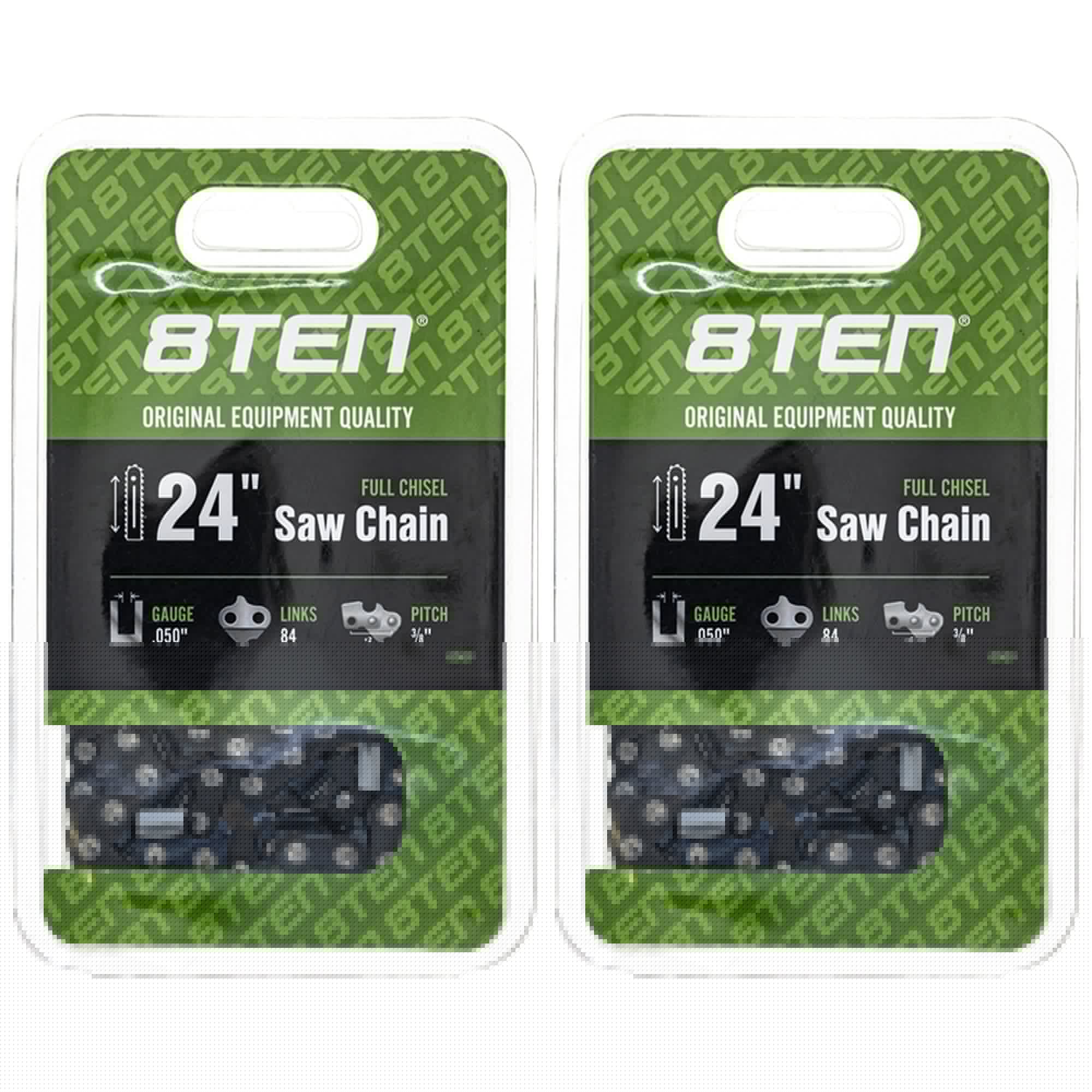 Chainsaw Chain 24 Inch .050 3/8 84DL 2-Pack for zOTHER Windsor Stens Oregon GB Carlton 8TEN 810-CCC2221H