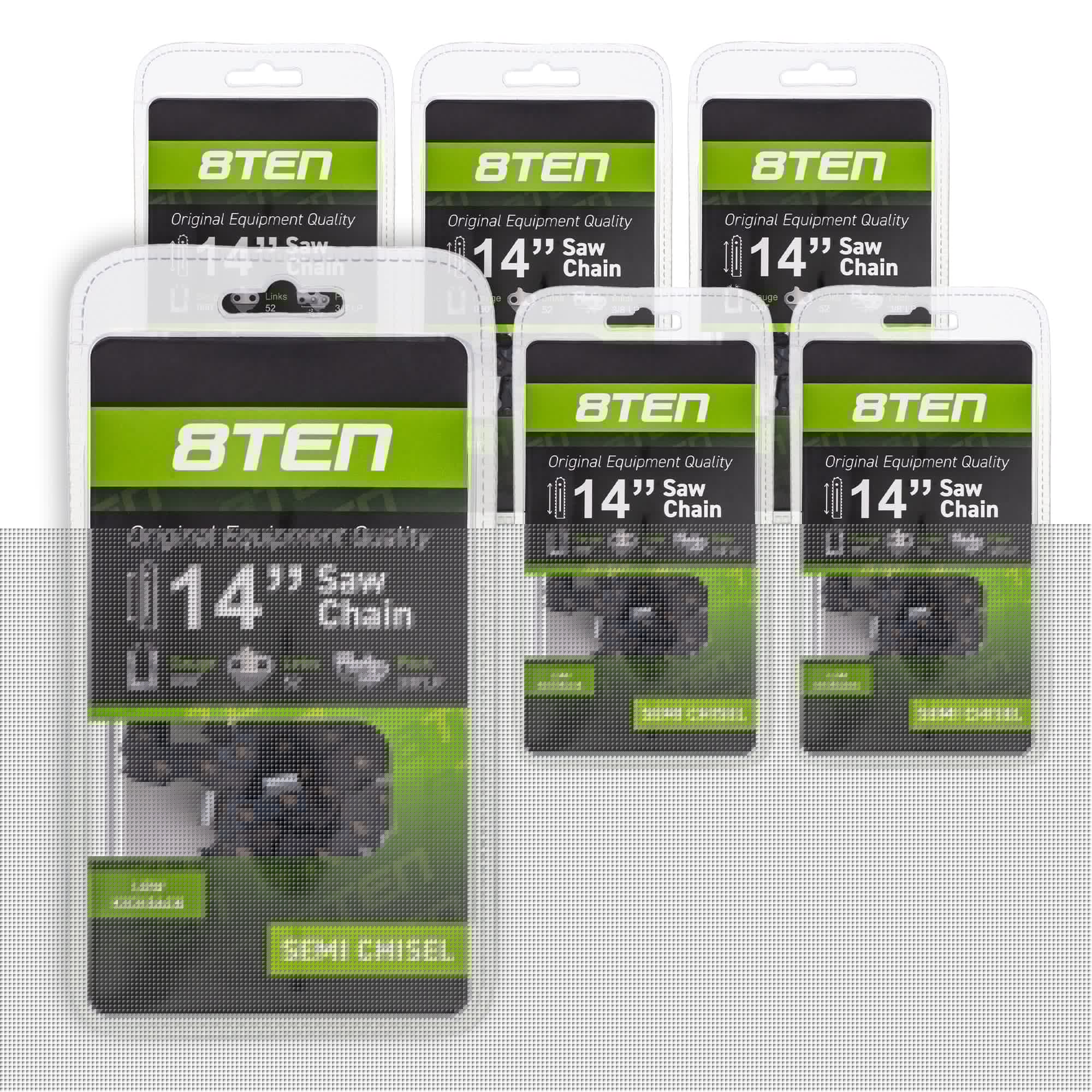 Chainsaw Chain 14 Inch .050 3/8 LP 52DL 6-Pack for zOTHER Windsor Stens Oregon Husqvarna 8TEN 810-CCC2238H