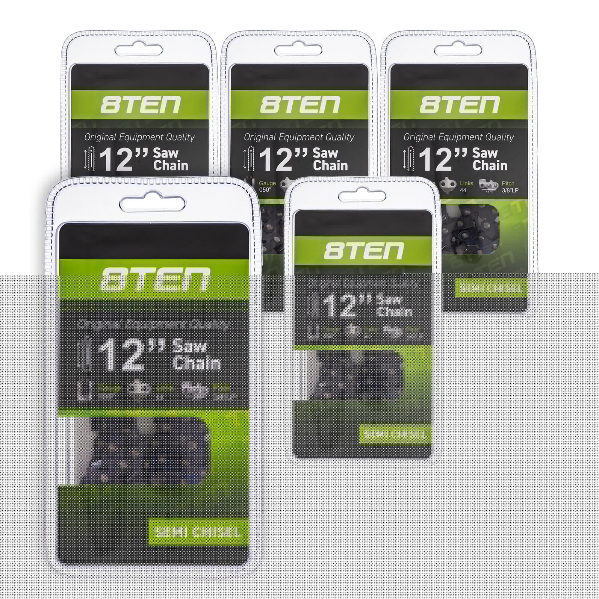 Chainsaw Chain 12 Inch .050 3/8 44DL 5-Pack for zOTHER Windsor Stens Oregon Husqvarna 8TEN 810-CCC2239H