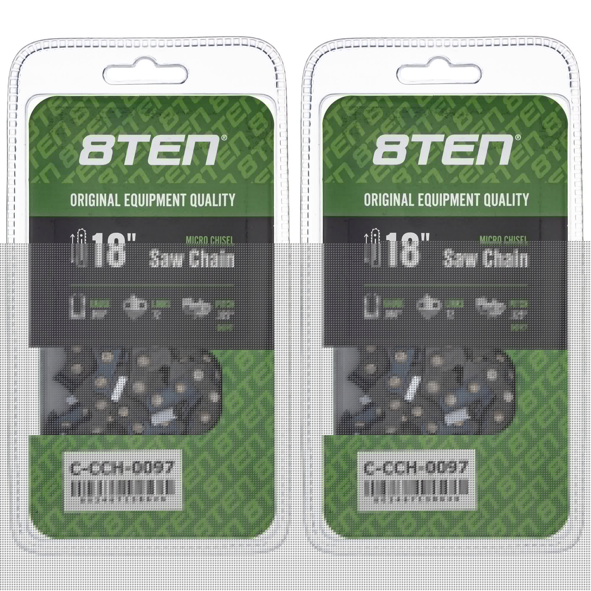 Chainsaw Chain 18 Inch .050 .325 72DL 2-Pack for zOTHER Stens Oregon Ref. Oregon Husqvarna 8TEN 810-CCC2219H