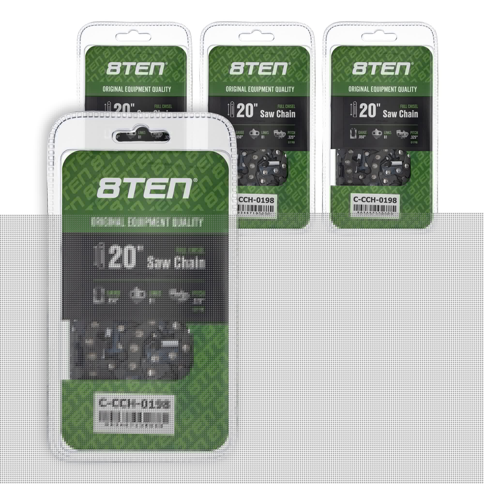 Chainsaw Chain 20 Inch .050 .325 81DL 4-Pack for zOTHER Oregon MS 634 30 040 8TEN 810-CCC2310H