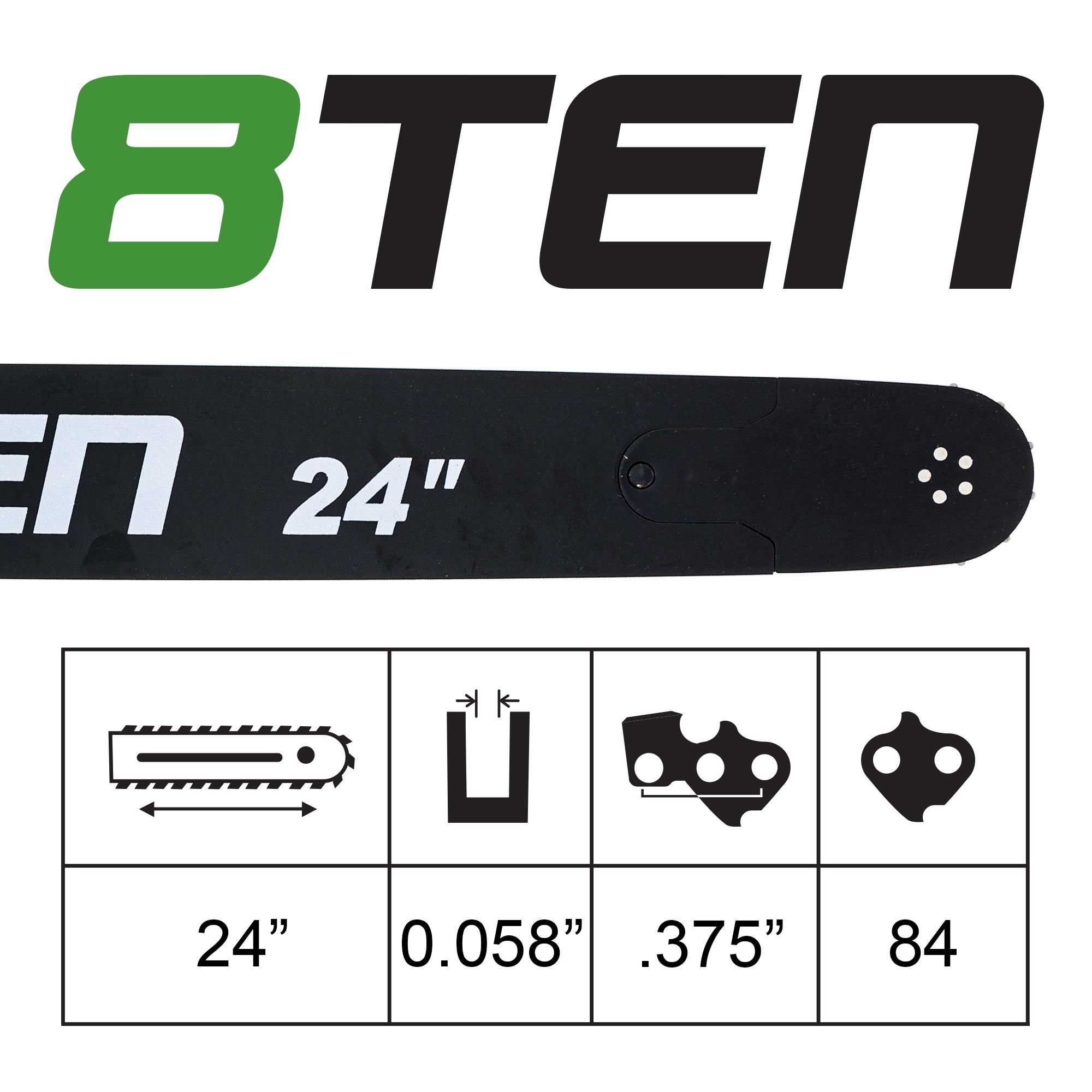 24 Inch Chainsaw Guide Bar For Husqvarna Jonsered Dolmar EUSA50015 608000050 596689184 5960075-84