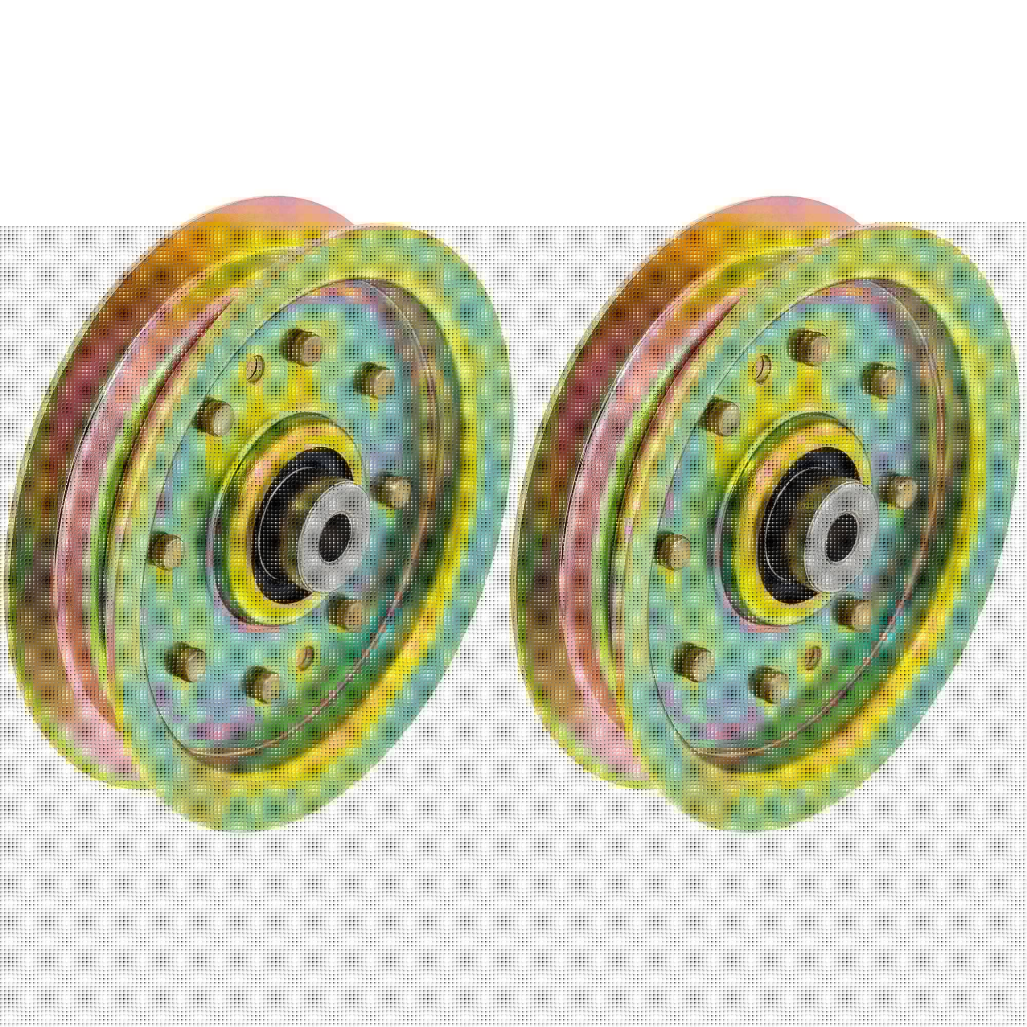 Flat Idler Pulley Set 2-Pack for Stens Oregon MTD Cub Cadet Troy-Bilt Tuffy Thouroghbred 8TEN 810-CID2226L