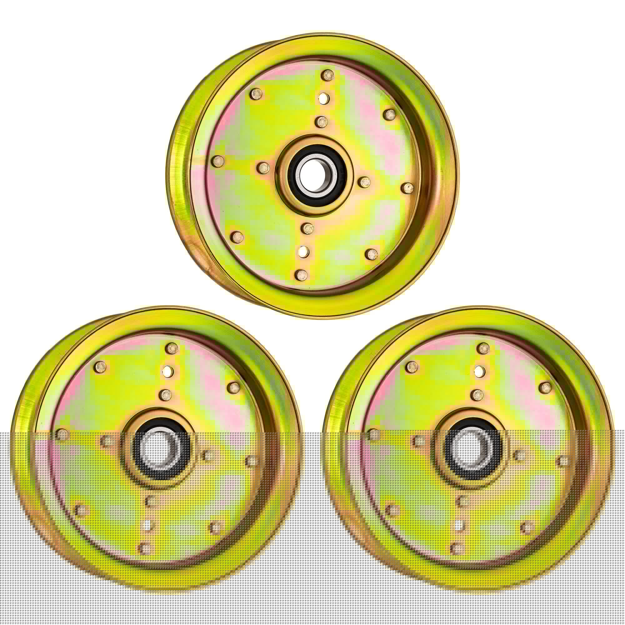 Idler Pulley Set 3-Pack for MTD Cub Cadet Troy-Bilt Husqvarna Poulan Craftsman AYP RedMax 8TEN 810-CID2246L